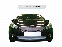 Защитная сетка радиатора низ для Kia Ceed II Рестайлинг