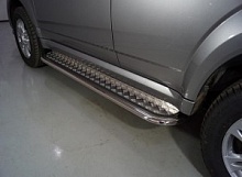 Пороги с площадкой 75х42 мм для Haval H5 I