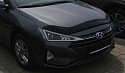 Дефлектор капота темный для Hyundai Elantra VI (AD) Рестайлинг