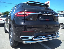 Защита заднего бампера двойная d60/42 мм для Haval F7x I