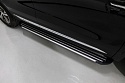 Пороги алюминиевые "Slim Line Silver" 1720 мм для Changan CS75 I Рестайлинг