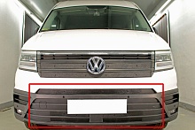 Зимняя заглушка радиатора на стяжке низ (5 частей) для Volkswagen Сrafter (7C0) II