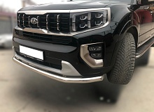Защита переднего бампера d60 мм для Kia Mohave I Рестайлинг 2
