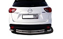 Защита заднего бампера двойная d60/42 мм для Mazda CX-5 I