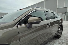 Дефлекторы окон с хром накладками 2D 6 шт для Subaru Outback V Рестайлинг