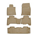 Коврики в салон полиуретан 5шт для Toyota Land Cruiser Prado 150 Series