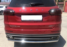 Защита заднего бампера d60 мм для Chery Tiggo 8 Pro
