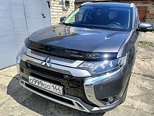 Дефлектор капота темный для Mitsubishi Outlander III Рестайлинг