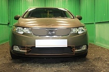 Зимняя заглушка радиатора к съемной сетке низ для Kia Cerato II