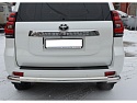 Защита заднего бампера с углами d76 мм для Toyota Land Cruiser Prado 150 Series