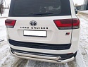 Защита заднего бампера двойная d76/60 мм для Toyota Land Cruiser 300 Series