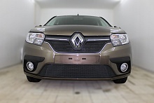 Комплект сеток black верх и низ для Renault Logan II Рестайлинг