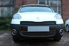 Зимняя заглушка радиатора к съемной сетке низ для Peugeot Partner II