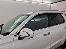 Дефлекторы окон с хром накладками 2D 6 шт для Hyundai Palisade I