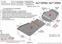 Защита радиатора, картера и КПП (2 части) для Toyota Land Cruiser 200 Series