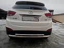 Защита заднего бампера двойная d60/42 мм для Hyundai ix35 I