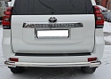 Защита заднего бампера с углами d76 мм для Toyota Land Cruiser Prado 150 Series Рестайлинг 2