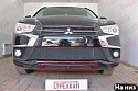 Защитная сетка радиатора низ 2 части для Mitsubishi ASX I Рестайлинг 2