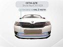 Защитная сетка радиатора 2 части для Skoda Rapid I Рестайлинг