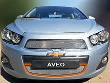Защитная сетка радиатора низ для Chevrolet Aveo II