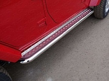 Пороги с площадкой 60,3 мм для Jeep Wrangler III (JK)