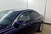 Дефлекторы окон 2D с хром накладками 4 шт. для Volvo S80 II Рестайлинг 2