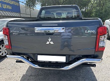 Защита заднего бампера волна с проступью d76 мм для Mitsubishi L200 V