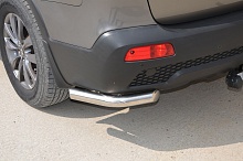 Защита заднего бампера угловая d60 мм для Kia Sorento II