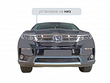 Защитная сетка радиатора низ для Honda Pilot III Рестайлинг