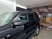 Дефлекторы окон с хром накладками 2D 6 шт. для Toyota Land Cruiser Prado 120 Series Рестайлинг