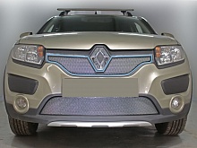 Защитная сетка радиатора на верх для Renault Sandero II