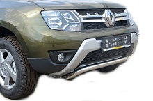 Защита переднего бампера шпонка d53 мм для Renault Duster I Рестайлинг