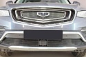 Комплект сеток black верх 3 части и низ 2 части с датчиком ACC для Geely Atlas Pro