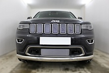 Комплект сеток chrome верх (Laredo, Limited, Overland) и низ для Jeep Grand Cherokee IV (WK2) Рестайлинг 2