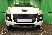 Защитная сетка радиатора верх для Peugeot 3008 I
