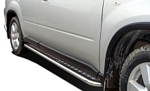 Пороги труба d60 мм для Nissan Terrano III (D10)