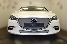 Комплект сеток chrome верх и низ для Mazda 3 III (BM) Рестайлинг
