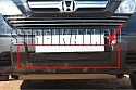 Защитная сетка радиатора для Honda CR-V III
