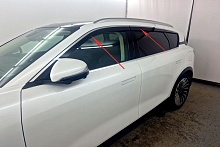 Дефлекторы окон 2D с хром накладками 6 шт. для Voyah Free I