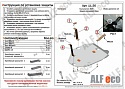 Защита топливного бака для Kia Sorento IV