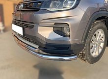 Защита переднего бампера двойная d60/42 мм для Changan CS35PLUS I