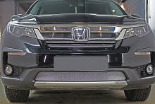 Комплект сеток chrome верх 2 части и низ для Honda Pilot III Рестайлинг