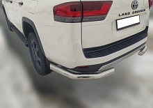 Защита заднего бампера угловая d76 мм для Toyota Land Cruiser 300 Series