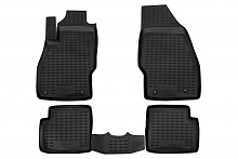 Коврики в салон полиуретан 4шт, противоскользящие шипы для Hyundai Creta I Рестайлинг