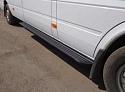 Порог алюминиевый 2220 мм "Slim Line Black" для Mercedes-Benz Sprinter Classic (W909) I