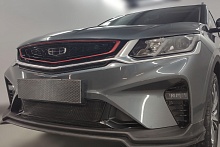 Комплект сеток black низ 2 части и центр для Geely Coolray I