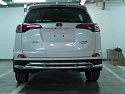 Защита заднего бампера двойная d60/42 мм для Toyota RAV4 IV (XA40) Рестайлинг