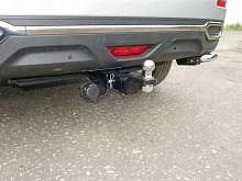 Фаркоп с типом шара Е нерж. для Renault Koleos II Рестайлинг (рынок Европы)