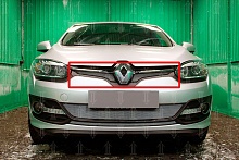 Защитная сетка радиатора верх 2 части для Renault Megane III Рестайлинг 2