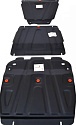 Защита картера, КПП и РК (3 части) для Suzuki Grand Vitara III